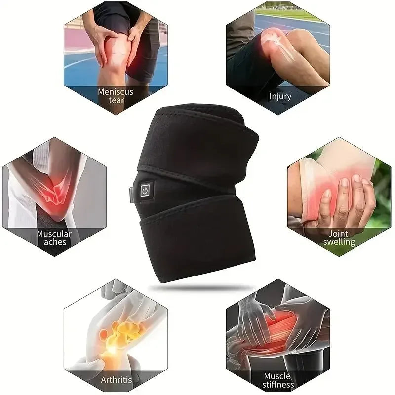 Electric Knee Heating Pad β USB Heated Knee Brace for Arthritis & Joint Pain