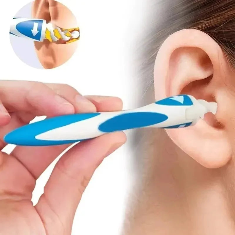 Ear Wax Remover Tool – Silicone Ear Cleaner with 16 Replacement Tips