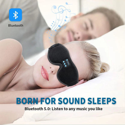Bluetooth Sleep Mask with Headphones – 3D Eye Mask with Built-in HD Speakers