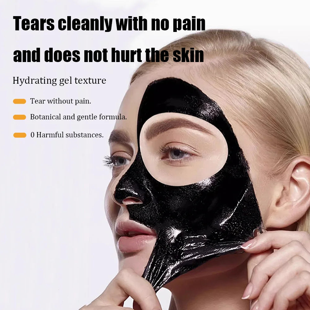 60g Bamboo Charcoal Fiber Mask – Deep Cleansing & Blackhead Removal Exfoliating Treatment