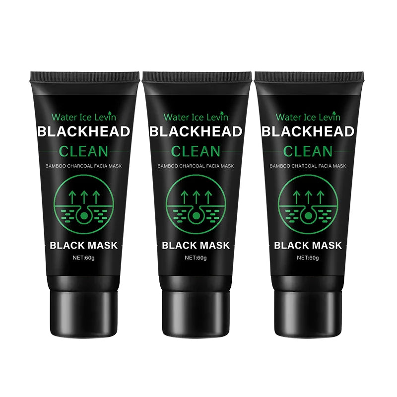 60g Bamboo Charcoal Fiber Mask – Deep Cleansing & Blackhead Removal Exfoliating Treatment