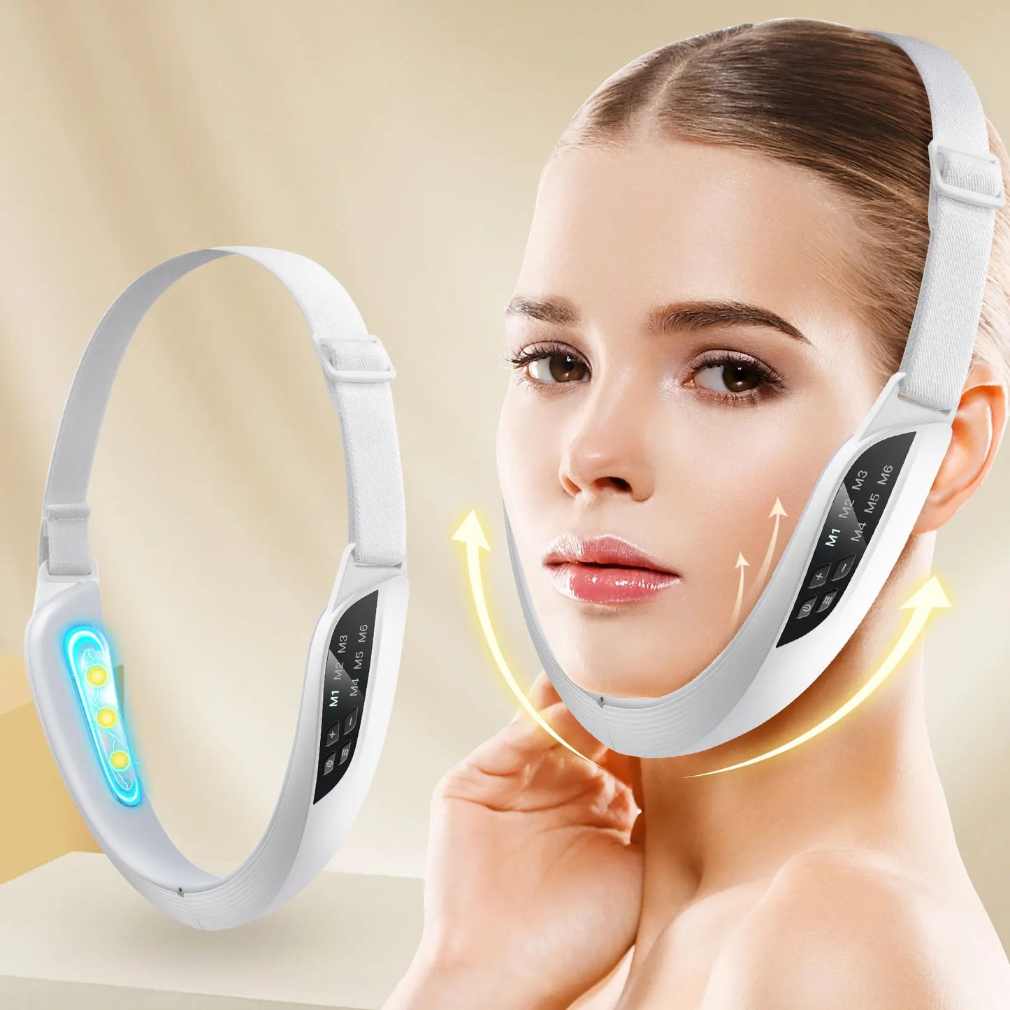 Electric V-Face Lifting Device – EMS Micro-Current Facial Massager for Double Chin Removal