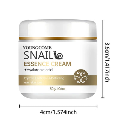 Snail Essence Cream with Hyaluronic Acid & Retinol – Moisturizing, Firming, and Whitening Skincare