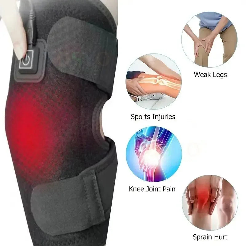 Electric Knee Heating Pad – USB Heated Knee Brace for Arthritis & Joint Pain