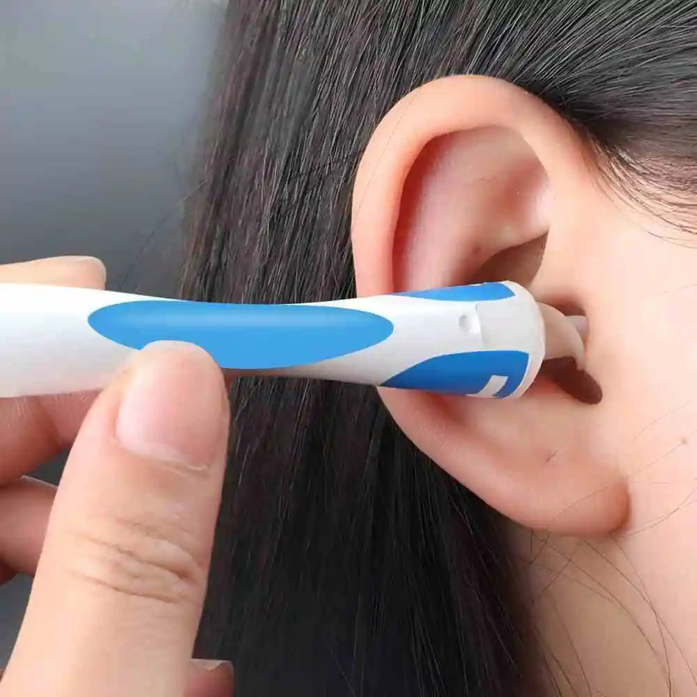 Ear Wax Remover Tool – Silicone Ear Cleaner with 16 Replacement Tips