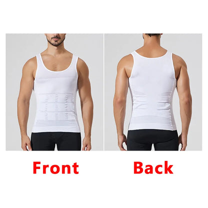 YBFDO Men’s Body Shaper – Slimming Compression Vest & Waist Trainer Tank Top