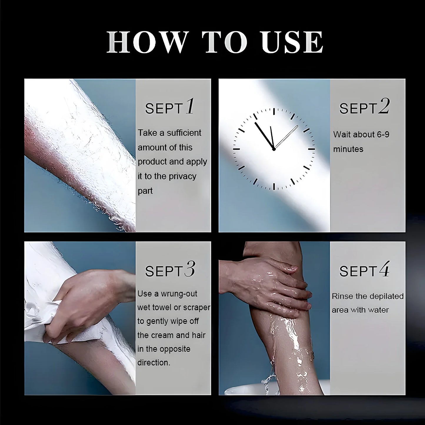 Hair Removal Cream 60g – Painless, Quick & Smooth for Men and Women