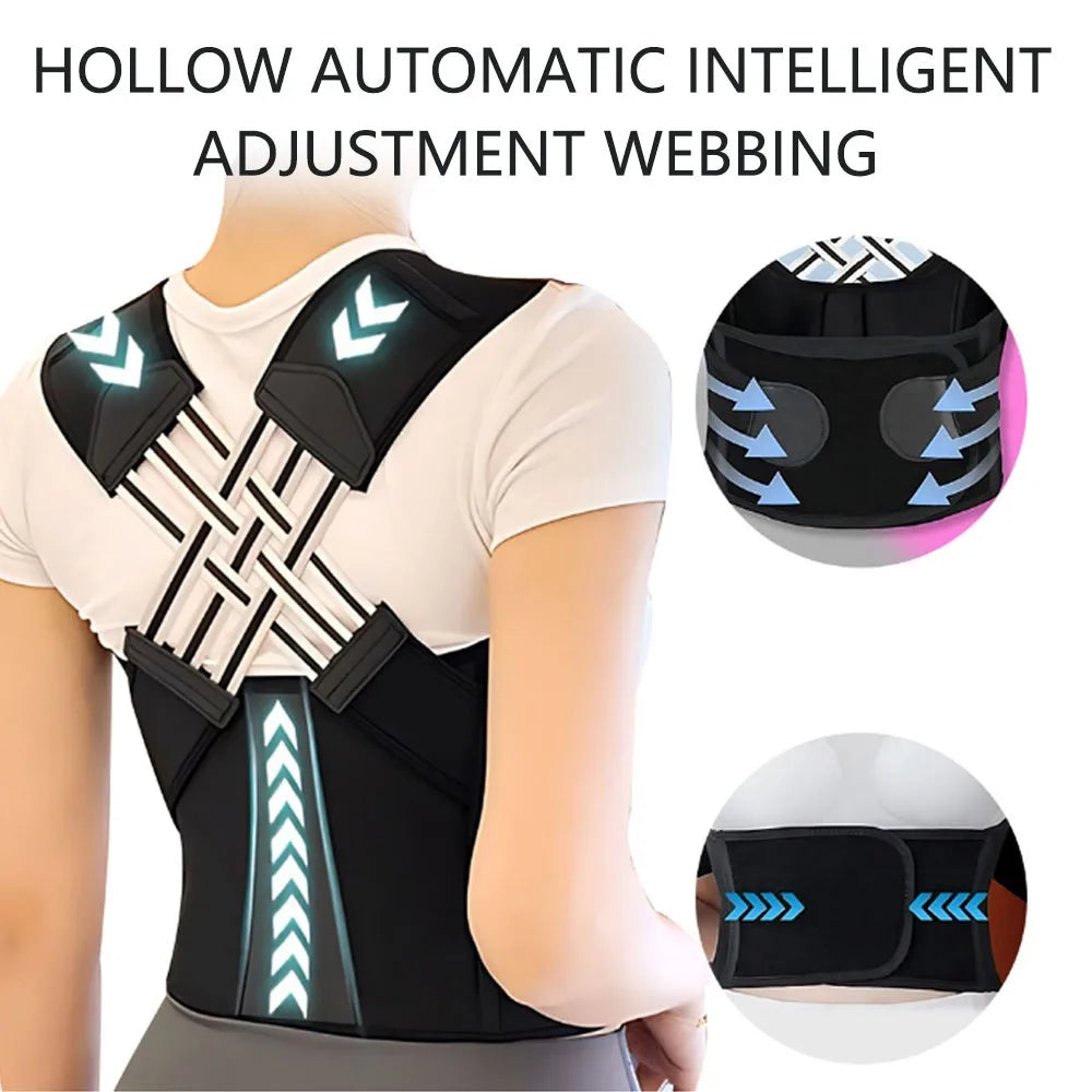 Magnetic Therapy Back Posture Corrector – Adjustable Shoulder Support for Posture Improvement