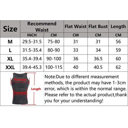 YBFDO Men’s Body Shaper – Slimming Compression Vest & Waist Trainer Tank Top