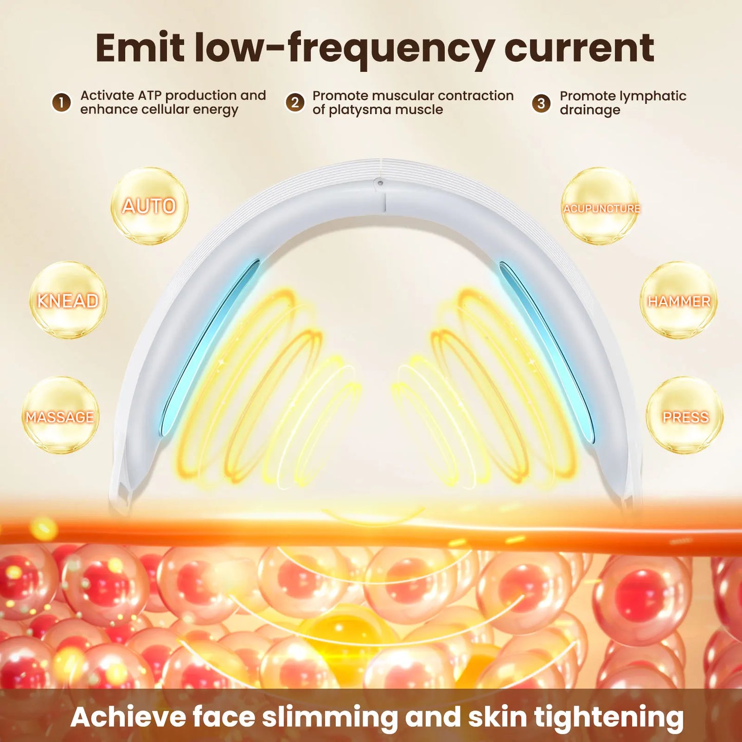 Electric V-Face Lifting Device – EMS Micro-Current Facial Massager for Double Chin Removal