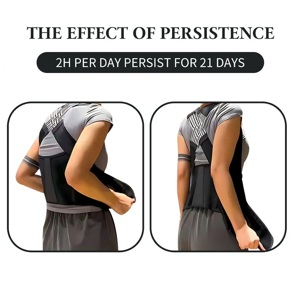 Magnetic Therapy Back Posture Corrector – Adjustable Shoulder Support for Posture Improvement