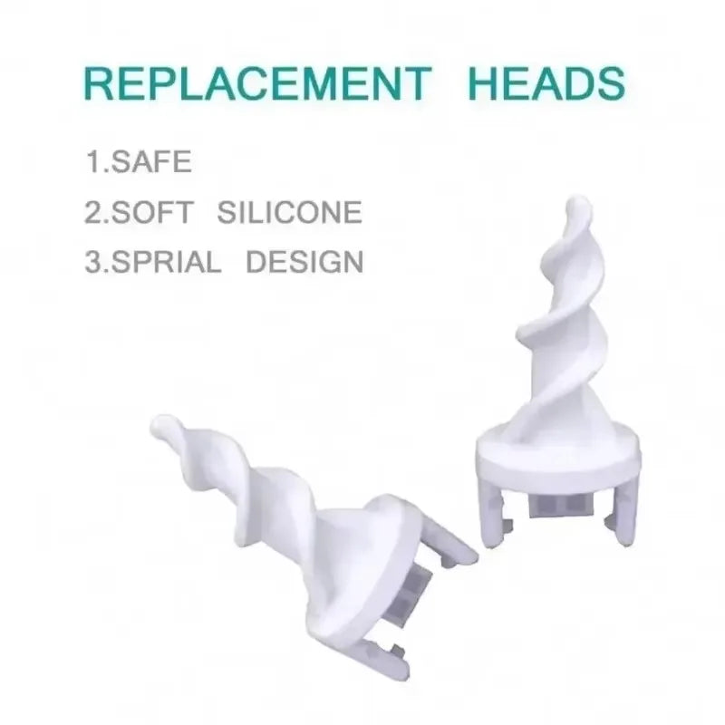 Ear Wax Remover Tool – Silicone Ear Cleaner with 16 Replacement Tips