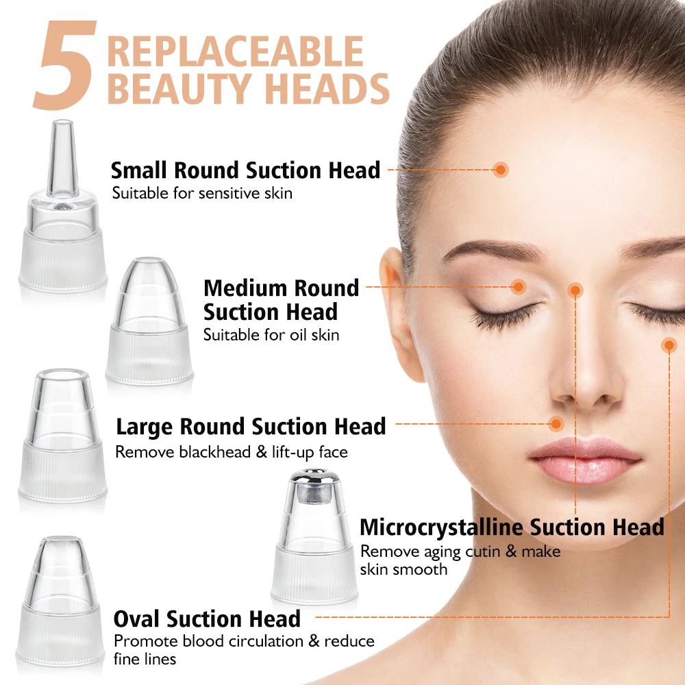 3-Mode Blackhead Remover – Face Vacuum & Dead Skin Cleansing Beauty Machine