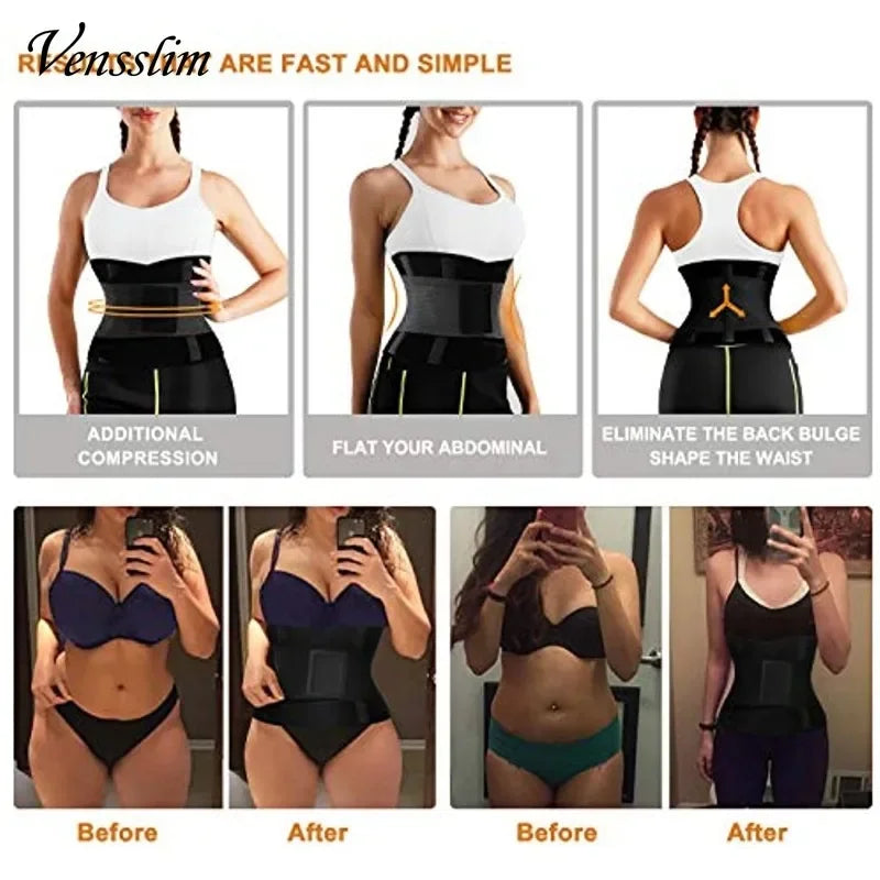 Vensslim Women’s Sauna Sweat Belt – Waist Trainer & Abdomen Slimming Body Shaper