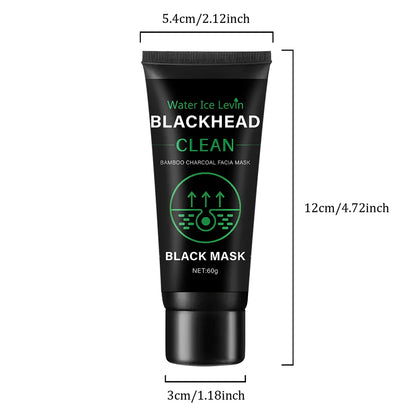 60g Bamboo Charcoal Fiber Mask – Deep Cleansing & Blackhead Removal Exfoliating Treatment