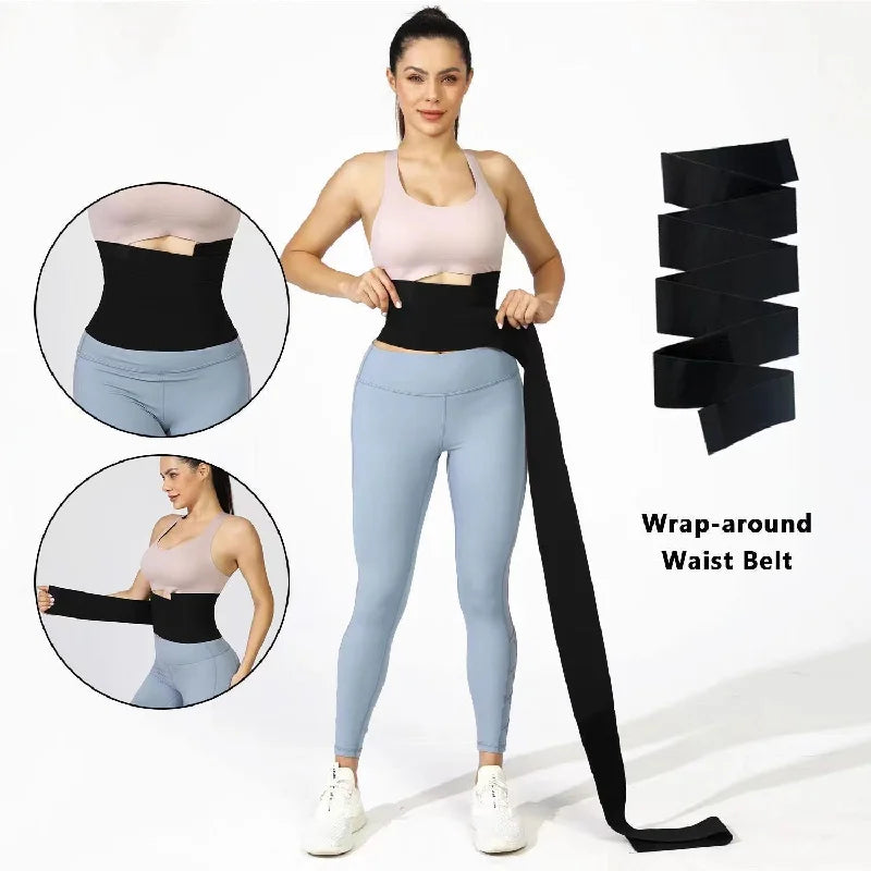 Waist Trainer Fitness Band – Slimming Abdominal Wrap for Yoga & Exercise