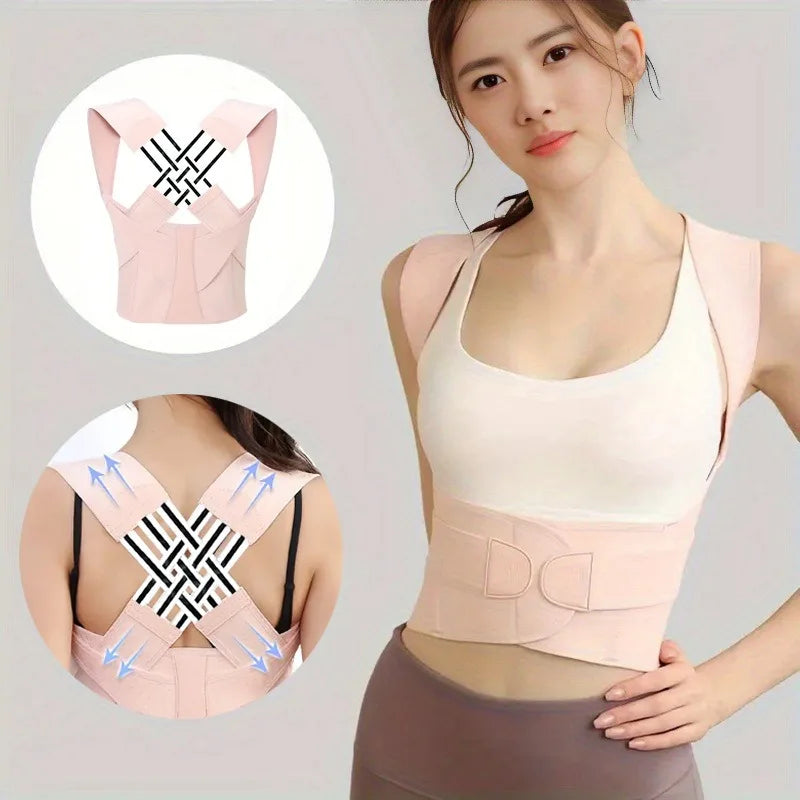 Magnetic Therapy Back Posture Corrector – Adjustable Shoulder Support for Posture Improvement