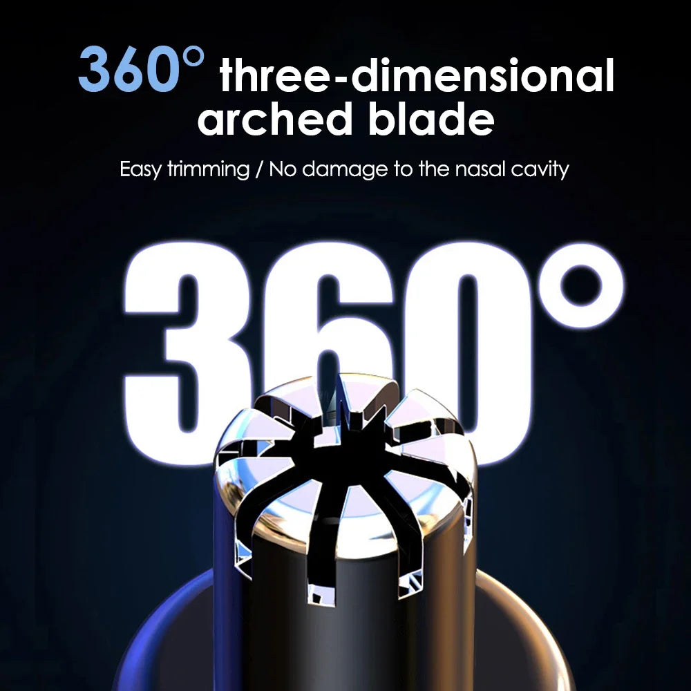 Electric Nose Hair Trimmer – Rechargeable Washable Personal Care Clipper