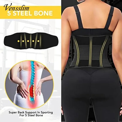 Vensslim Women’s Sauna Sweat Belt – Waist Trainer & Abdomen Slimming Body Shaper