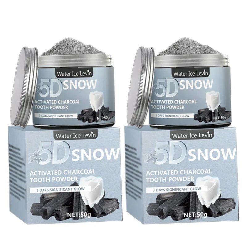 Bamboo Charcoal Tooth Whitening Powder – Natural Deep Cleaning & Fresh Breath for Men and Women