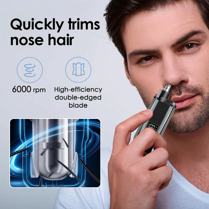 Electric Nose Hair Trimmer – Rechargeable Washable Personal Care Clipper