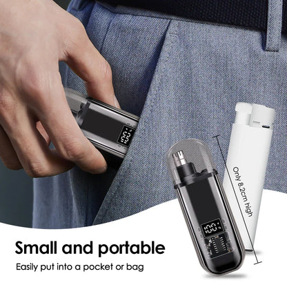 Electric Nose Hair Trimmer – Rechargeable Washable Personal Care Clipper
