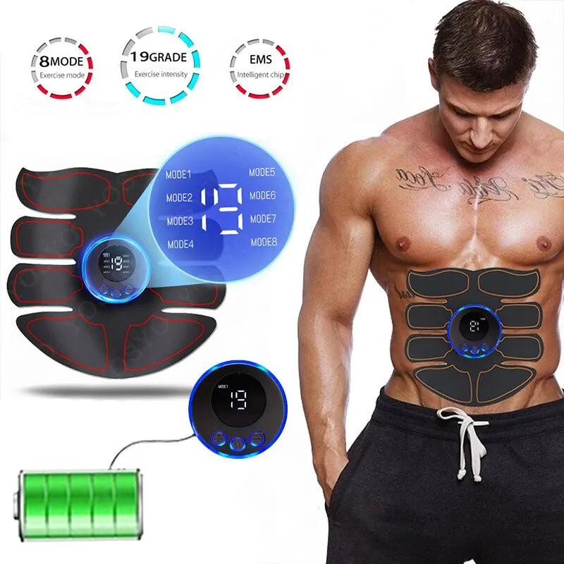 Abdominal Muscle Massager – USB Rechargeable ABS Fitness & Arm Training Patches