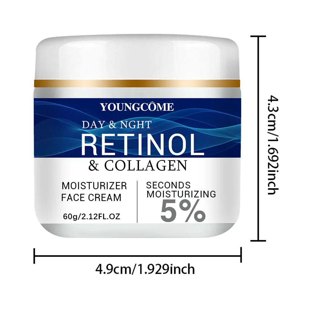 Snail Essence Cream with Hyaluronic Acid & Retinol – Moisturizing, Firming, and Whitening Skincare